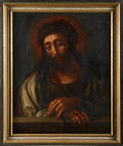 Carlo DOLCI (1616-1686) Ecce Homo
Huile sur toile marouflée sur carton.
75 x 61 cm.
Provenance:...