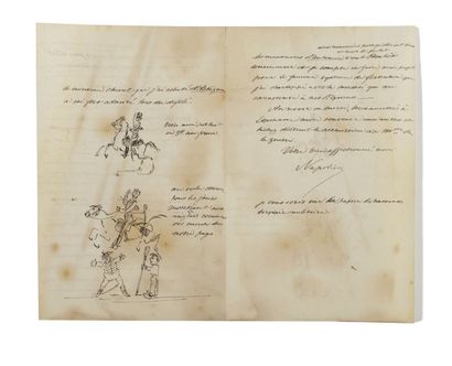 PRINCE IMPÉRIAL (Louis-Napoléon Bonaparte, dit le) Lettre autographe signée «Napoléon»...