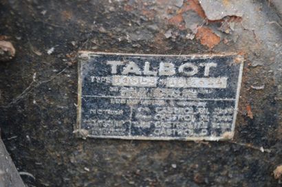 null 1950 TALBOT LAGO T15 LB 
Châssis n° 121524
Carte grise française 
-Rare Boite...