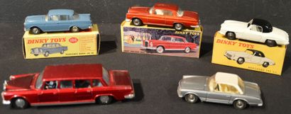 DINKY TOYS Mercedes Benz 230 SL (516), 600 (128), 220 SE (186), 190 SL (24H), 300...