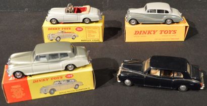 DINKY TOYS Rolls Royce Phantom V (152), Rolls Royce Silver Wraith (551), Rolls Royce...