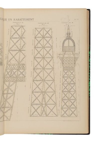 EIFFEL Gustave La tour de trois cents mètres. Paris, Société des Imprimeries Lemercier,...