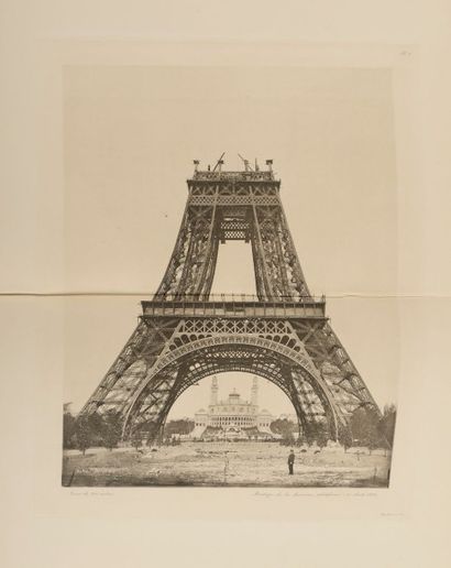 EIFFEL Gustave La tour de trois cents mètres. Paris, Société des Imprimeries Lemercier,...