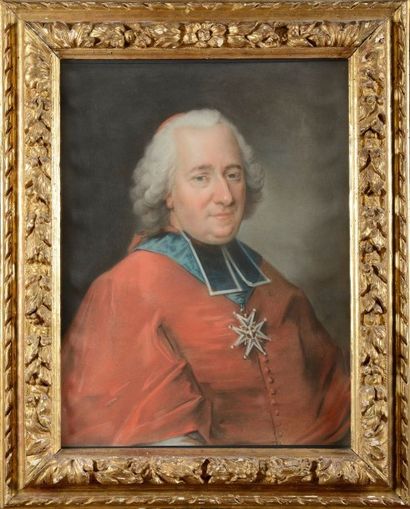 Claude MERCIER (actif en France entre 1755 et 1762) Portrait présumé du Cardinal...