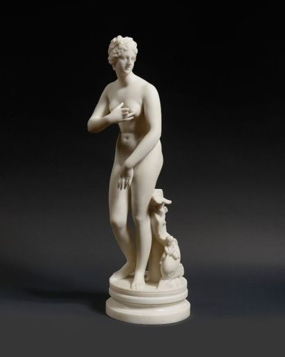 D’après l’Antique La Vénus Médicis Sculpture en marbre
Haut: 84,5 cm 2 doigts ca...
