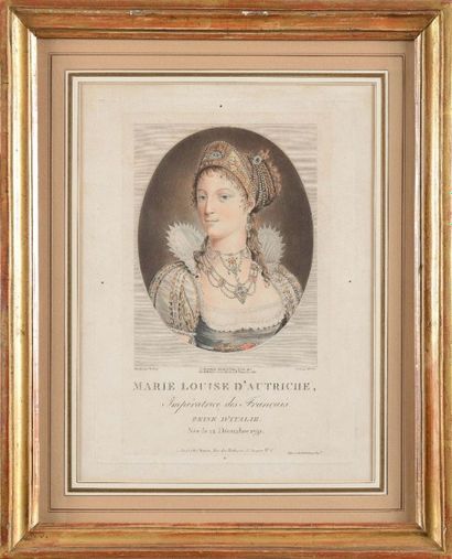VEXBERG, d'après «Marie Louise d'Autriche. Impératrice des français et Reine d'Italie.»
Gravure...
