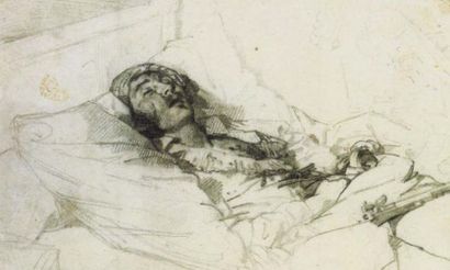 Théodore GERICAULT (1791-1824) «Portrait d'Oriental»
Vers 1819-1820
Crayon noir sur...
