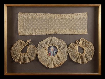 Jean Etienne Marie PORTALIS (1746-1807) Important ensemble de dentelles provenant...