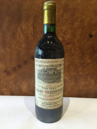 null 3 BLLE 1978 Château FAURE BEAUSEJOUR (Fronsac) 1NB/EA