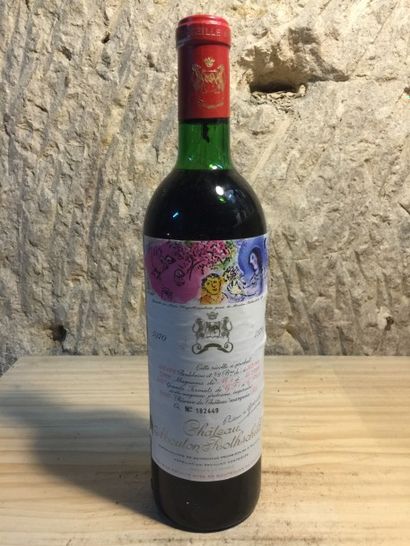 null 1 BLLE 1970 Château MOUTON ROTHSCHILD (Pauillac) Très belle/étiquette numér...