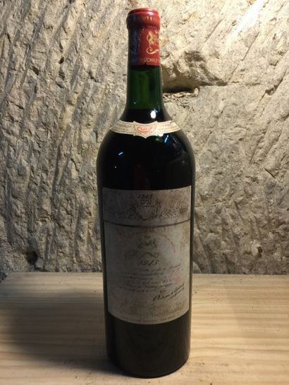 null 1 MAG 1945 Château MOUTON ROTHSCHILD (Pauillac) Superbe/Recapsulé