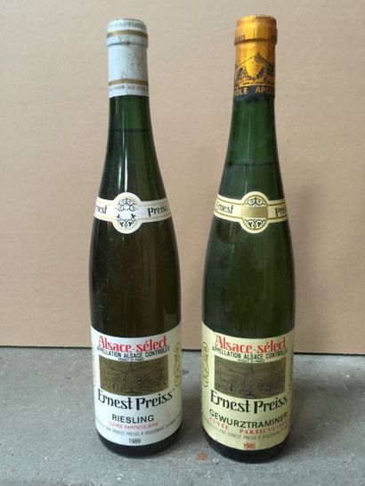 null 4 BLLE 2 RIESLING (Preiss)1989 - 2 GUEWURSTRAMINER 1985 Belles