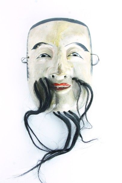 JAPON Masque de comedien
 Debut XXème siècle
 Haut : 18 cm