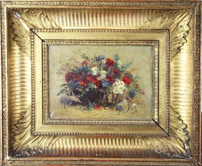 null Eugène Henri CAUCHOIS (1850-1911) (Dans le gout de) Bouquet de fleurs Huile...