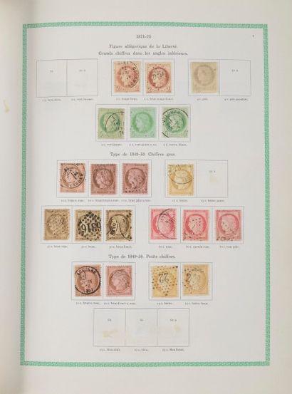 null FRANCE Emissions 1849/1970 : Collection de timbres poste oblitérés, quelques...