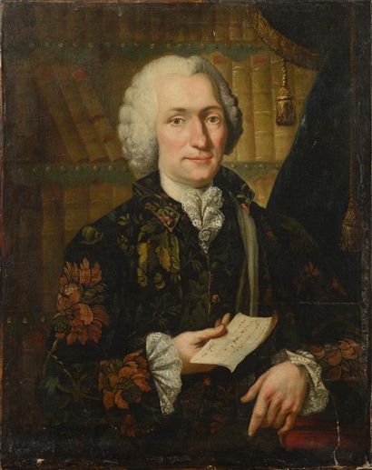 null ECOLE FRANCAISE du XVIIIème siècle Portrait présumé de Charles-Simon Favart...