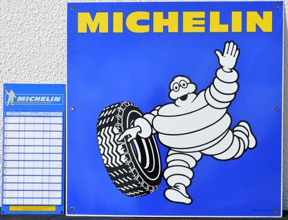 null « Plaques Michelin »

Ensemble de plaques Michelin. L’une carré, simple face,...