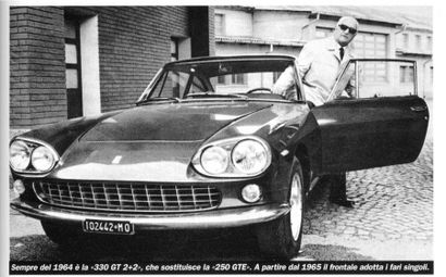  1964 FERRARI 330 GT 
Châssis n° 5779 
Moteur n° 209 
Carte grise française Avec...