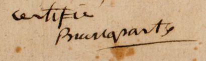 null BONAPARTE (Napoléon). Apostille autographe signée « Buonaparte » en qualité...