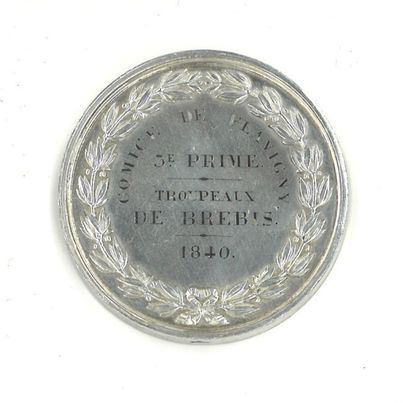 null Médaille ronde en argent. Avers : « Louis Philippe 1er roi des français ». Revers...