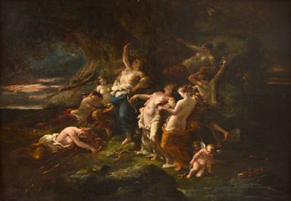 null Narcisse Virgile DIAZ DE LA PENA (1807-1876) Bacchantes Sur sa toile d'origine...