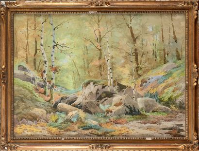Hippolyte Jean Adam GIDE (1852-1921) Paysage...