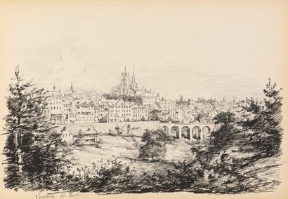 null Georges GAVARD (XIXème siècle) Paysages : Amboise, Chenonceaux, Langeais, Beaurivage,...