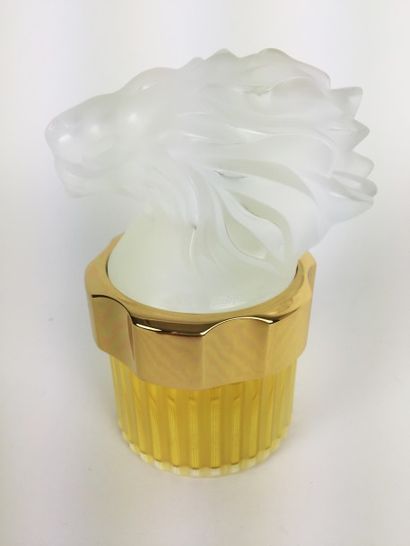 LALIQUE FLACON de parfum de collection pour homme. France série mascotte « Tête de...