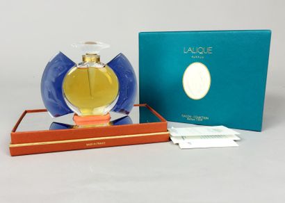 LALIQUE FLACON de parfum de collection "Jour et Nuit", édition 1999, en verre et...
