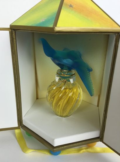 LALIQUE pour Nina RICCI LOT des deux FLACONS de parfum de collection "L'air du temps"....