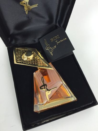 Jean BARTHET FLACON de parfum de collection "Bibi". Bouchon en métal plaquée or peut...