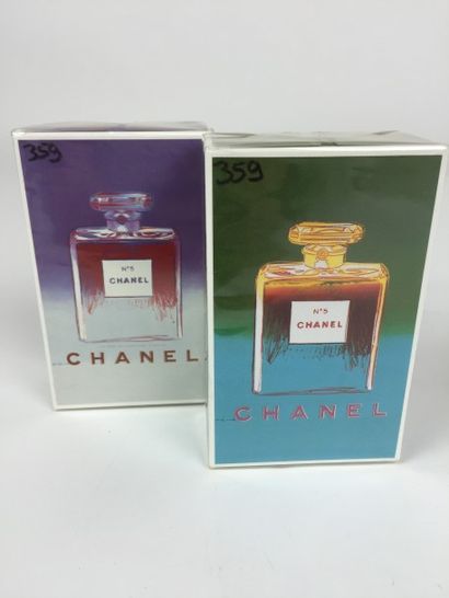 CHANEL LOT contenant 2 FLACONS d’eau de parfum « Chanel n°5 » de 50 ml.