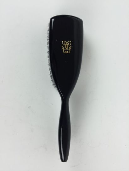 Guerlain BROSSE à cheveux en plastique. Avec sa housse d'origine. Très bon état.