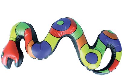 Niki de SAINT-PHALLE (1930-2002) Serpent, 1999 Sculpture en plastique gonflable....