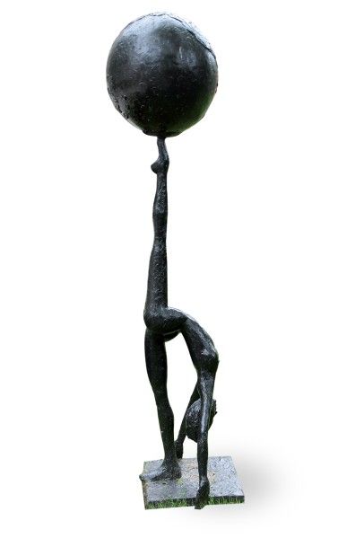 DEMANCA (XXe-XXIe) Equilibrium, 2014 Sculpture-volume en résine acrylique sur structure...