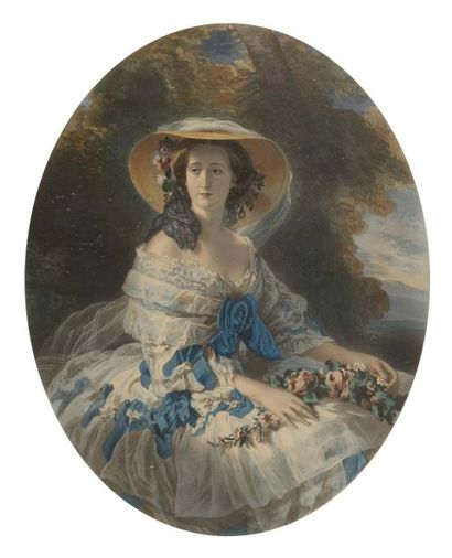 WINTERHALTER, d'après «S.M. l'Impératrice des français».
Grande photogravure en couleurs...