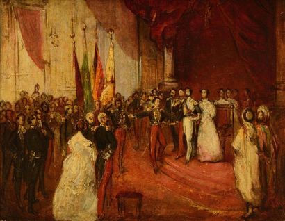 ÉCOLE FRANÇAISE, SECOND EMPIRE «L'Empereur Napoléon III et l'Impératrice Eugénie...