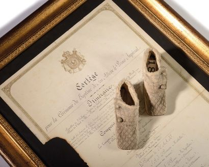 null Souvenir de Napoléon Eugène Louis Bonaparte, Prince Impérial
Paire de chaussons...