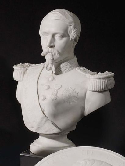 BARRE, d'après Fabrique de Gille «L'Empereur Napoléon III».
- «L'Impératrice Eugénie».
Paire...