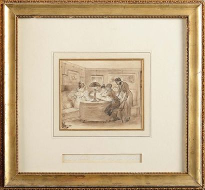 Eugène LAMI (1800-1890). «Réunion d'artistes dans le salon d'Horace Vernet. 1817»
Fin...