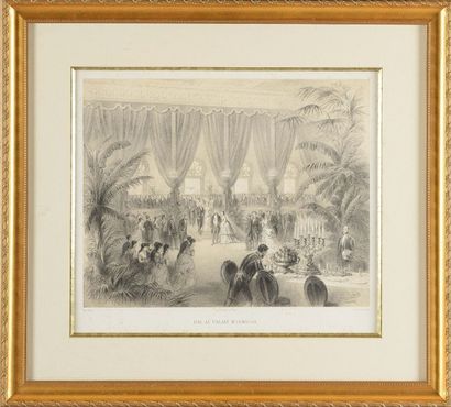 null «Bal au palais d'Ismaïlia».
Dim.: 47 x 52 cm.
- «Illumination des Champs-Elysées...