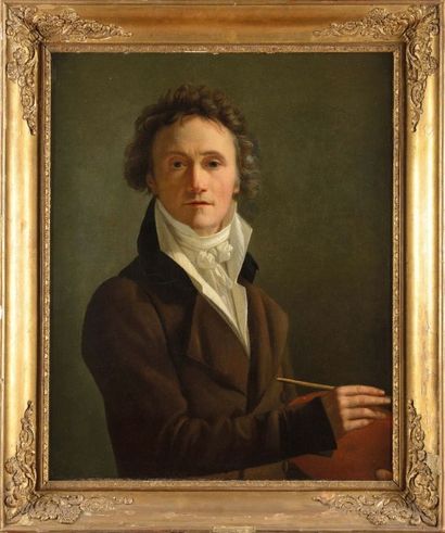 FRANÇOIS JOSEPH NAVEZ (1787-1869) «Autoportrait»
Huile sur toile (rentoilée).
60...