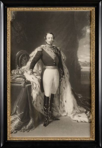 WINTERHALTER, d'après «L'Empereur Napoléon III en pied en grande tenue.»
Lithographie...