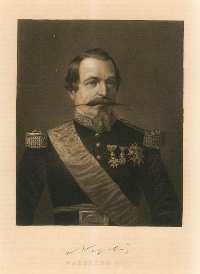 null L'EMPEREUR NAPOLEON III.
- Cinq gravures dont une aquarellée.
Dim: 18 x 26 cm...