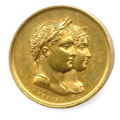 Napoléon Ier (1804-1814) Médaille en or de...