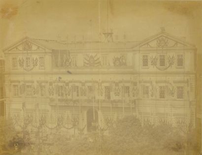 Alfred Henri DARJOU (1832-1874) «Alexandrie. Consulat de France. L'Impératrice acclamée...