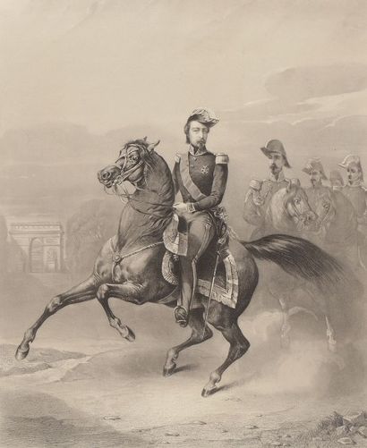 Horace VERNET, d'après «Louis Napoléon Bonaparte Président de la République».
Gravure...