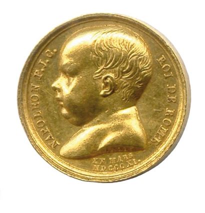 null Napoléon Ier (1804-1814)
Médaille en or de la naissance du roi de Rome XX mars...
