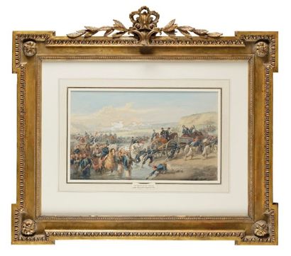 Isidore PILS (1815-1875). Ecole française «La bataille de l'Alma (1854)»
Crayon,...