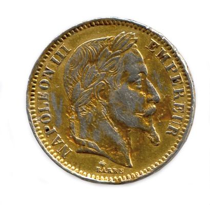 Napoléon III (1852-1870) 20 Francs en PLATINE...